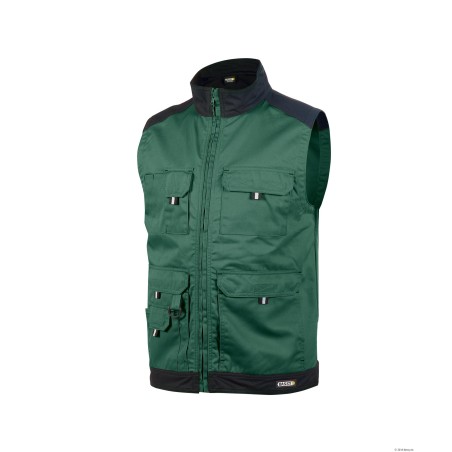 Two-tone sleeveless work jacket (245g) - FARO
