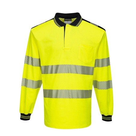Polo PW3 Haute Visibilité manches longues - T184