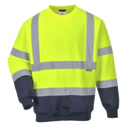 Sweat-shirt bicolore Haute...